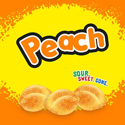 SOUR PATCH KIDS Peach Soft and Chewy Candy 8.07 oz Bags (Pack of 12)