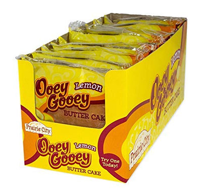 Prairie City Bakery Lemon Ooey Gooey Butter Cake, 3 Boxes, 30 Individually Wrapped Cakes