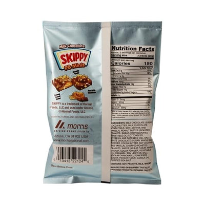Skippy Milk Chocolate Peanut Butter Minis, Bite-Sized Snacks in 12-Count Display Box, 3oz Each (Pack of 12)