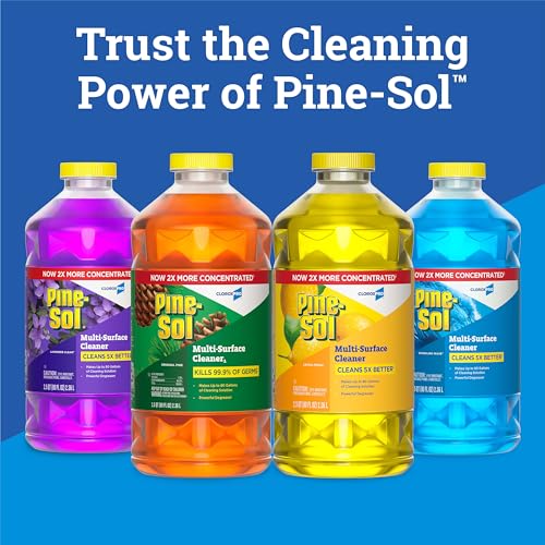 Pine-Sol Multi-Surface Cleaner, CloroxPro, 2x Concentrated Formula, All-Purpose Cleaner, Lemon Fresh, 80 Fl Oz