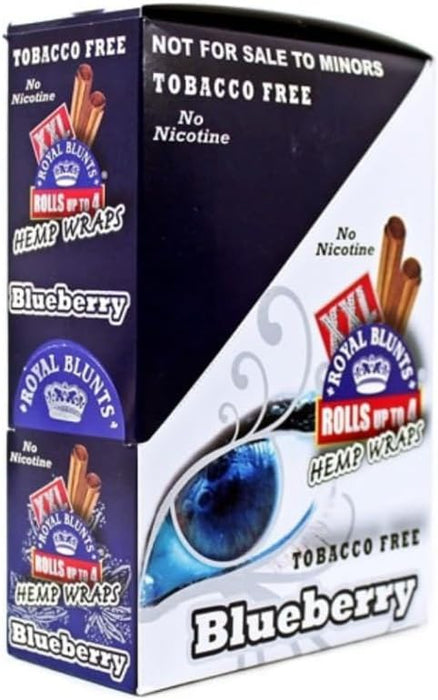 Royal Blunts XXL Hemp Wraps Naked 2pk 25 Per 2 Pack
