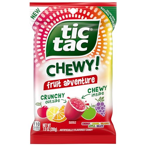 Tic Tac Peg Bag Chewy Fruit Adventure 7 oz Single Bag