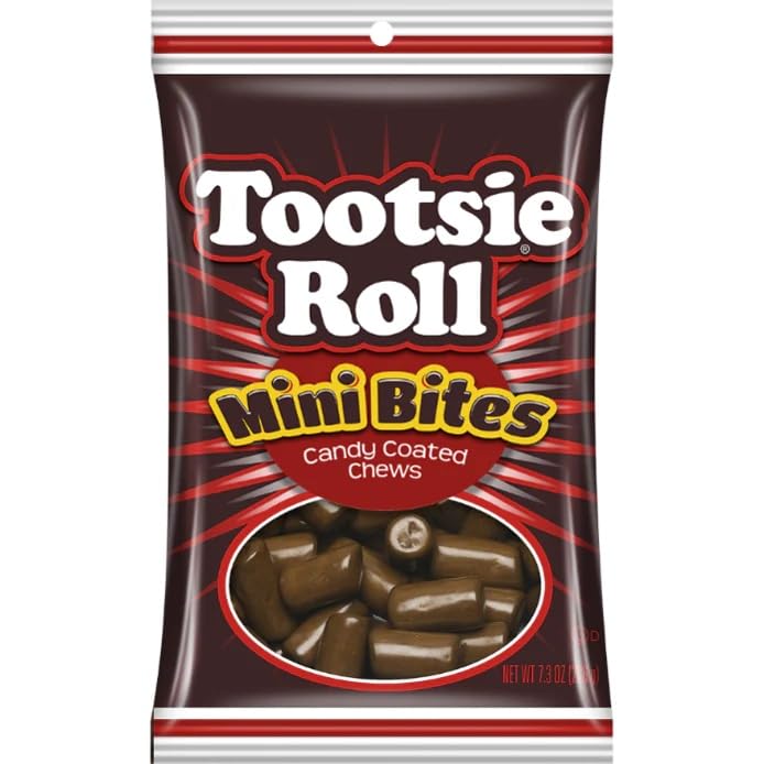 Tootsie Roll Choc Mini Bites Peg Bag 7.3 oz Single Bag