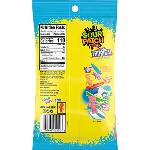 Sour Patch Kids Trop Peg Bag 8 oz Single Bag