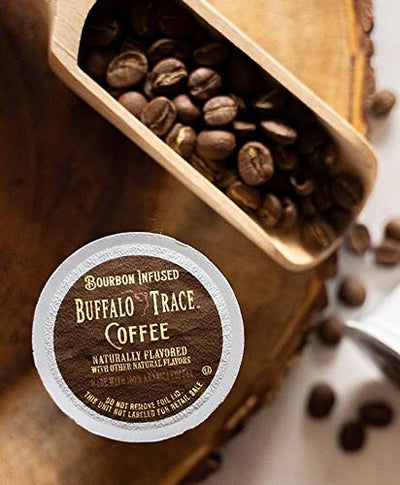 Buffalo Trace Bourbon Flavored medium roast Coffee for Single Serve Coffee Makers (10 Count)