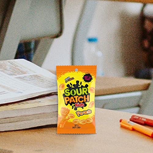 Sour Patch Kids Peach Soft and Chewy Candy 8.07oz Bags 12-Pack Wholesale
