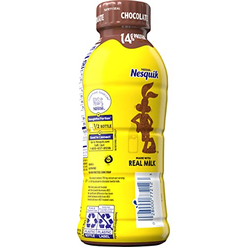 Nesquik 1% Chocolate Milk RTD 14 oz 12-Count Wholesale Case