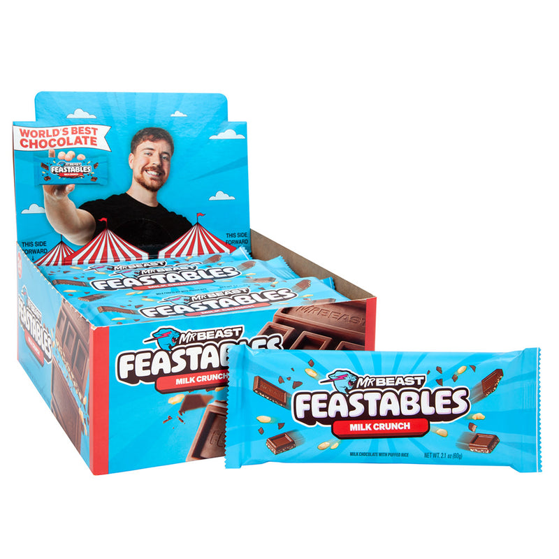 Feastables Milk Crunch Bar King 2.1z 60 g 24 Per Box