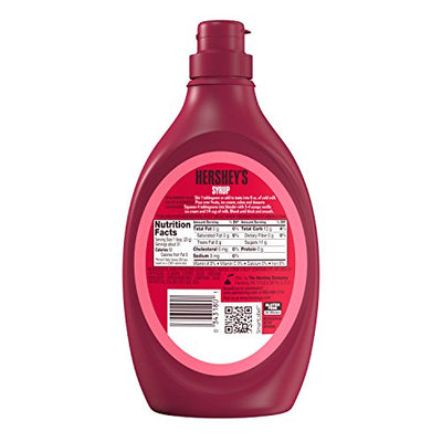 HERSHEY'S Strawberry Syrup, 22 oz Bottle (Pack of 12)