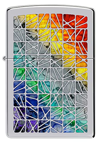 Zippo Mosaic Art Windproof Lighter, Striking Design, Durable Build