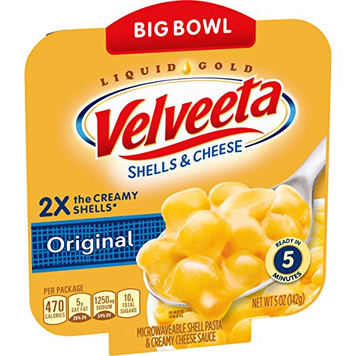 Velveeta Original Shells & Cheese 5oz Microwavable Bowl Wholesale Tray