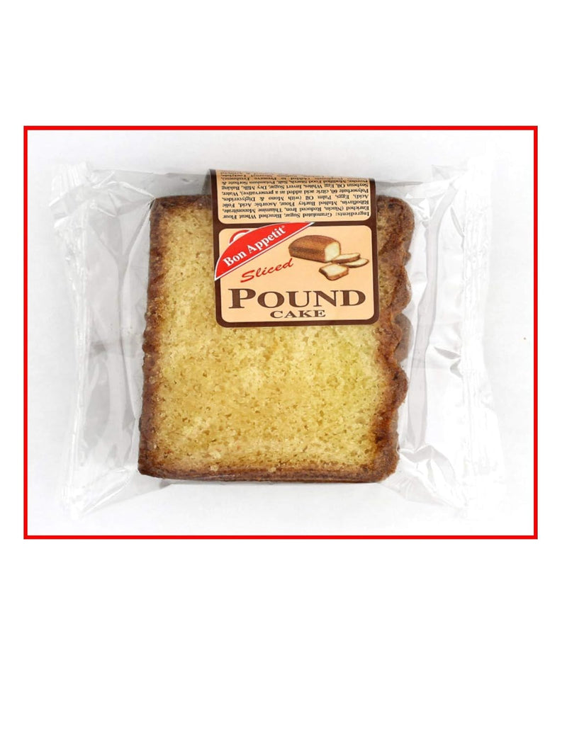 Bon Appetit Pound Cake, 4 oz - Classic and Buttery (Pack of 8)