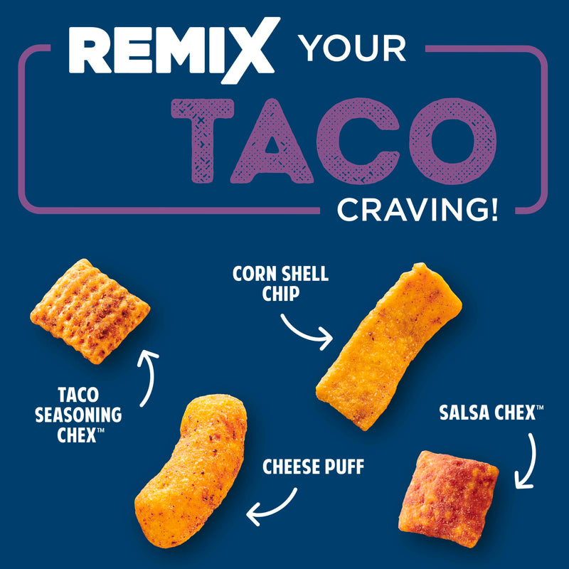 Chex Mix Remix Zesty Taco Snack Mix, 4.25 OZ (Pack of 8)