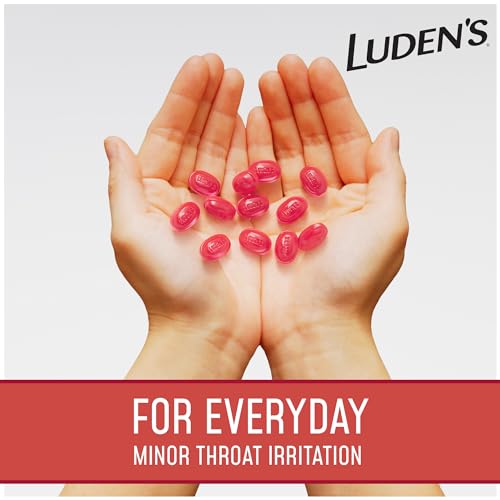 Ludens Watermelon Throat Drops, Sore Throat Relief, 25 Count (Pack of 12)