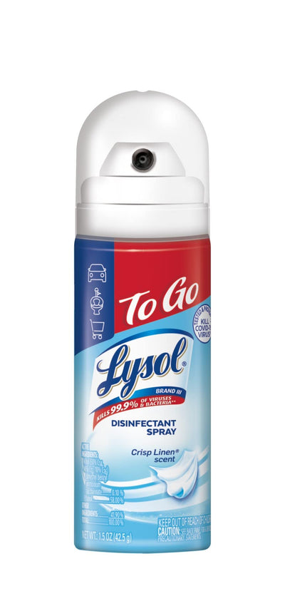 Lysol Disinfectant Spray To-Go 1.5 oz (Pack of 12)