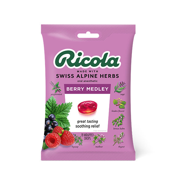 Ricola Berry Medley Peg Bag 21pc Single Bag