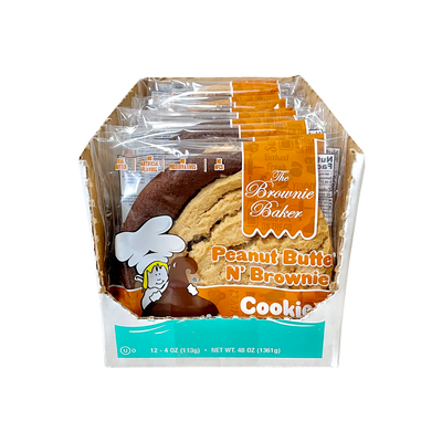 Bbaker Cookie Pbtr Brownie 4 oz 12 Per Case