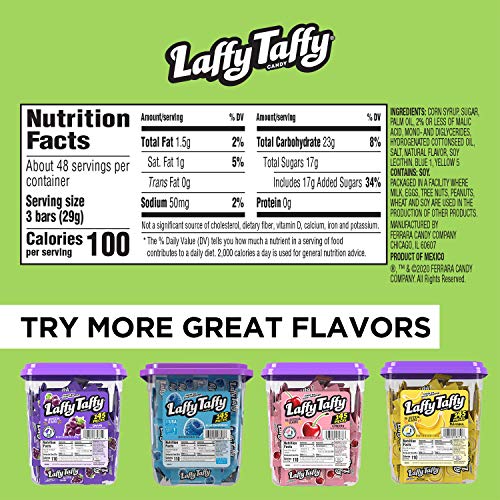 Laffy Taffy Taffy Jar Apple 145 Per Jar