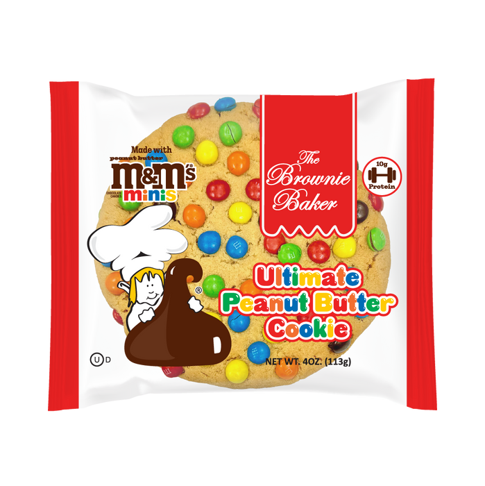 The Brownie Baker Peanut Butter with M&M's Cookies 4 oz 12-Pack Wholesale