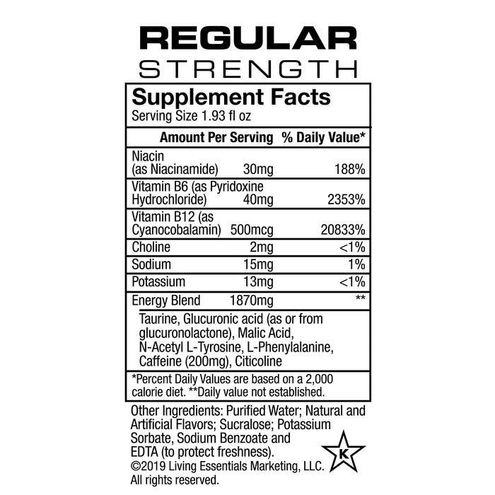 5 Hour Energy Shot Regular Strength Pomegranate 1.93 oz 12 Count Wholesale