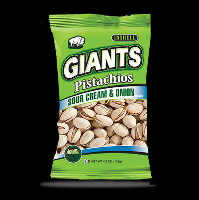 Giants Pistachios, Creamy Sour Cream Flavor, In-Shell, 4.5 Ounce Bag