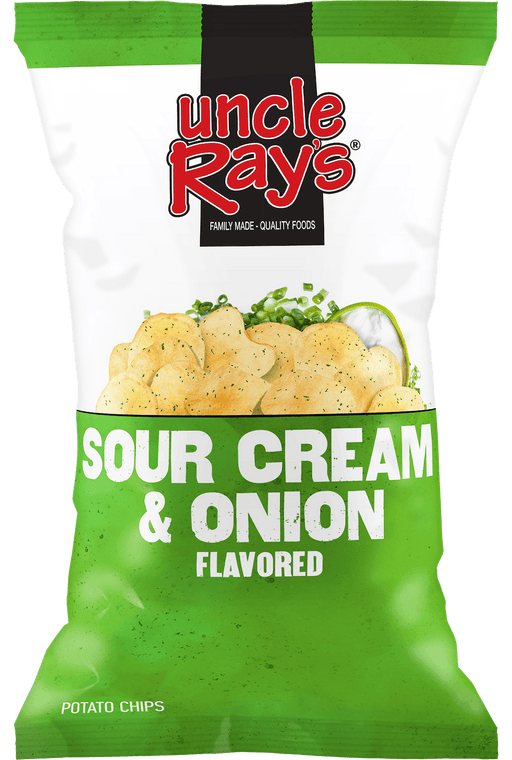 Uncle Ray's Sour Cream & Onion Potato Chips 2.29 oz 12-Count Wholesale Pack