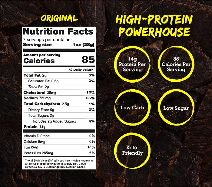 Mingua Mild Beef Jerky, 6 oz Bag