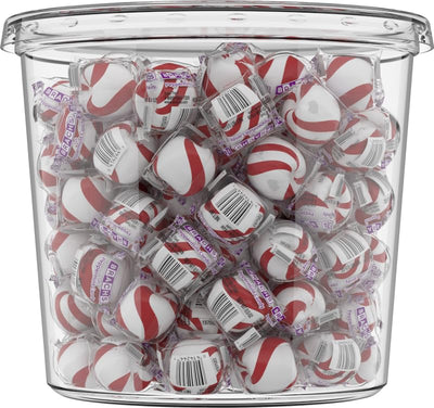 Brach's Bobs Sweet Stripes Soft Peppermint Candy, 160-Count, Individually Wrapped, 28 oz Jar