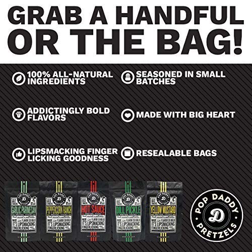 Pop Daddy Daddy Pretzel Gar Parm 3 oz 15 Per Case