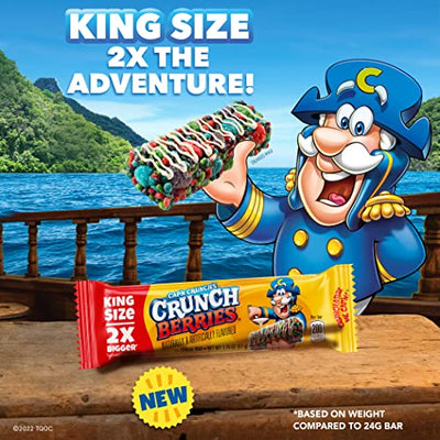 Cap'n Crunch Quaker King Size Treat Bars, Crunch Berry Flavor, 12 Count