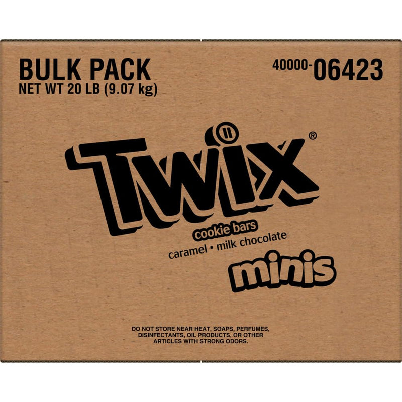 Twix Caramel Fun Size Candy, 20-Pound Bulk Package