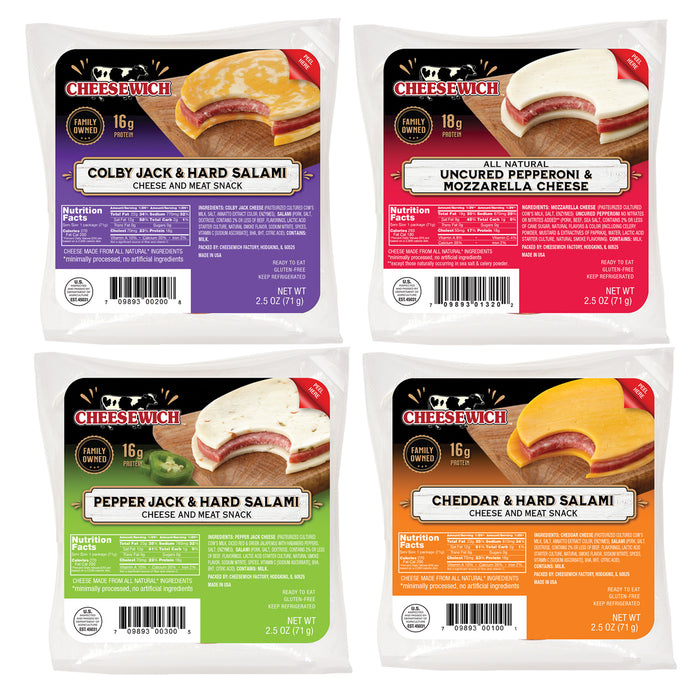 Cheesewich Pepper Jack Salami 2.5 oz (Pack of 16)