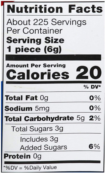 Bazooka Bubble Gum Tub 225ct 225 225 Per Tub