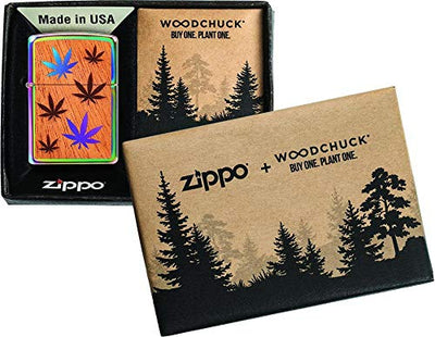 Zippo Woodchuck USA Leaves Design, Environmentally Friendly, Plant a Tree Initiative