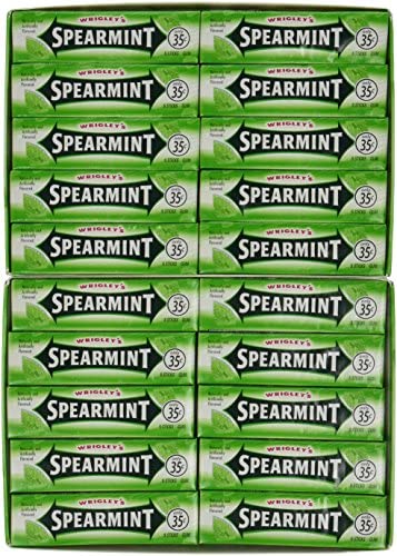 Wrigley's Gum, Spearmint, 5 Count (Pack of 40)