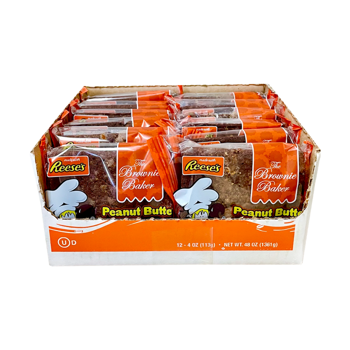 The Brownie Baker Reese's Peanut Butter Brownie 4 oz 12-Pack Wholesale