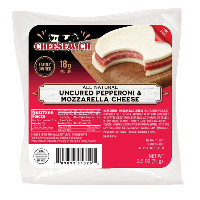 Cheesewich Mozz & Pepperoni 2.5 oz (Pack of 16)