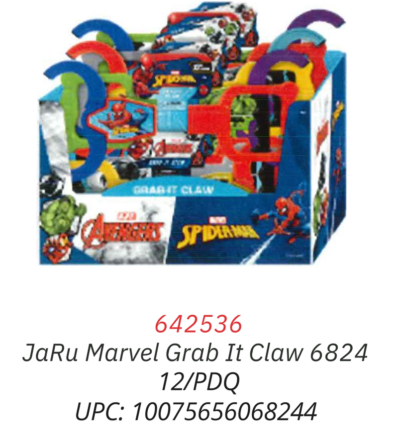 JARU Marvel Grab-It Claw Toys Avengers Spider Man (12-Pack)