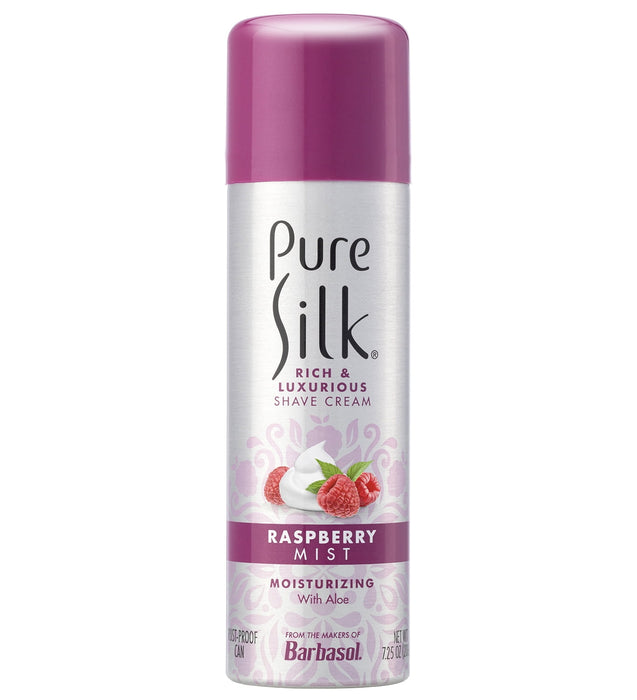 Pure Silk Raspberry Mist Shave Cream - 7.25 Ounces