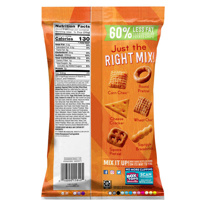 Chex Mix Cheddar Snack Mix 8.75 oz 5-Pack Wholesale