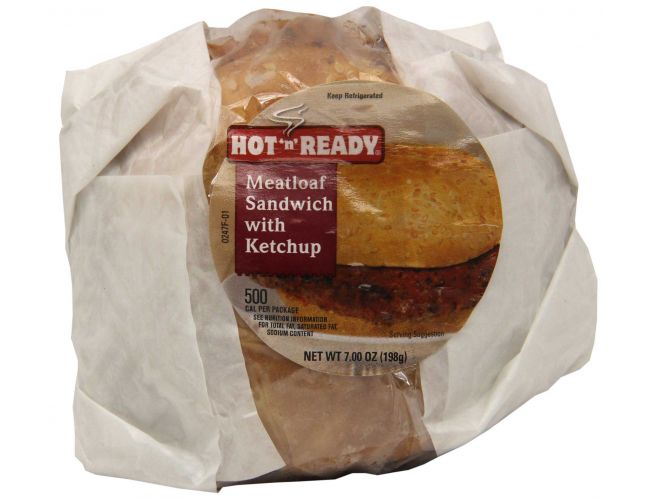 Advance Pierre Hot N Ready Meatloaf Sandwich with Ketchup, 7 Ounce - 12 per case.