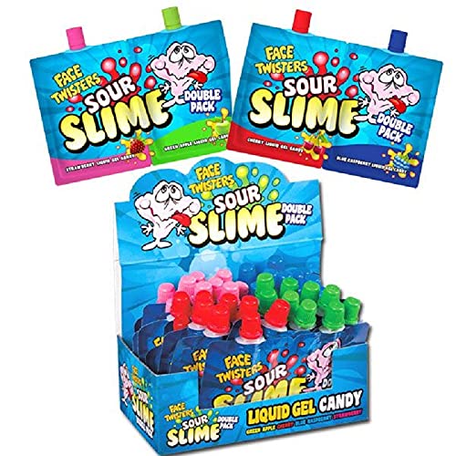 Face Twisters Sour Slime 1.4 oz 18 Per Box