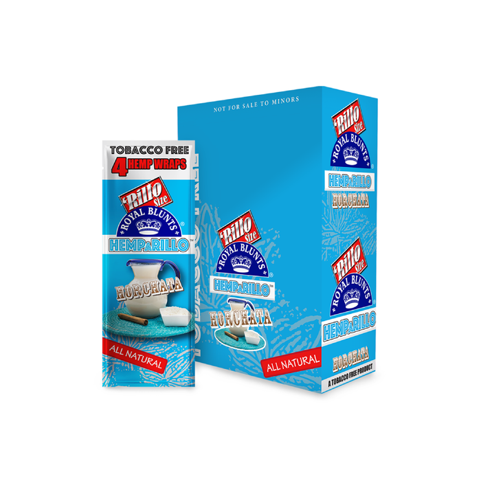 Royal Blunts Hemparillo Horchata Hemp Wraps Wholesale 15-Pack 4-Count Display