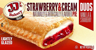 JJ's Bakery Cream Pie Variety Pack Individually Wrapped On The Go Pastry Handheld Snack Pies (Pack of 6)