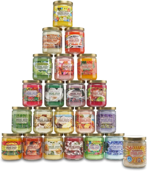 Smoke Odor Exterminator Candles Ultimate Smoke Elimination Case of 12 (Mystery Variety Pack)
