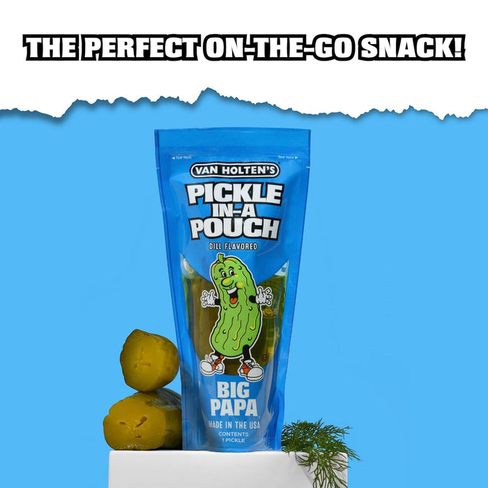 Van Holten's Big Papa Dill Pickle Individually Wrapped 12 Per Case