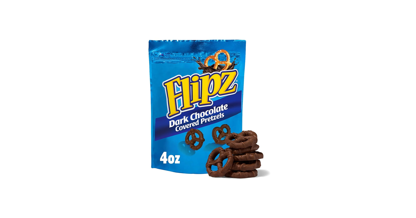 Flipz Dark Chocolate Covered Pretzels 4 oz