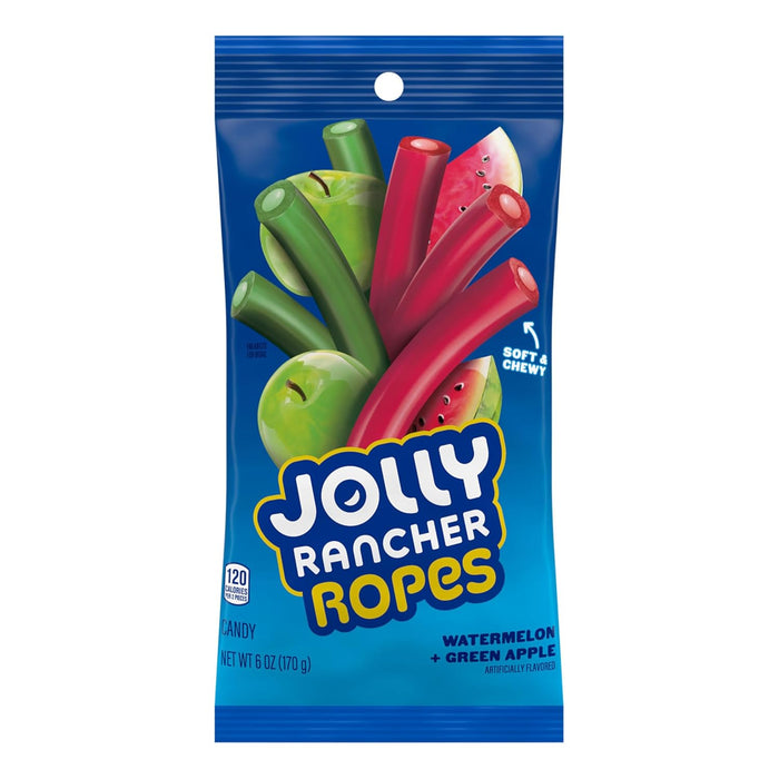 Jolly Rancher Ropes Watermelon-Apple Flavored 6 oz 12-Pack Wholesale