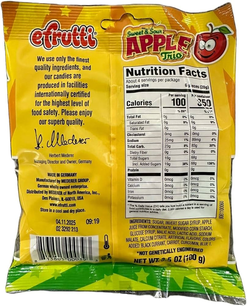 eFrutti Apple Trio Peg 3.5 oz (Pack of 12)