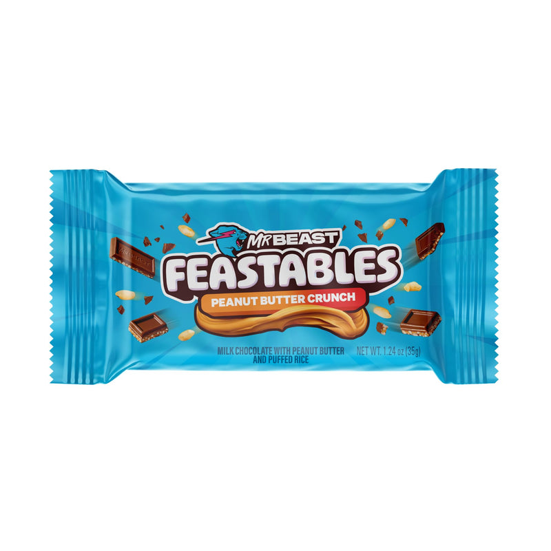 Feastables Pnt Butter Crnch Bar 1.2z 35 g 24 Per Box